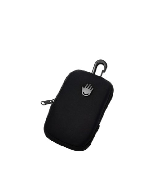 Touchland Touchette Zippered Pouch, Attachable Fashion Accessory with Snap Hook for Power Mist and Glow Mist 1FL OZ, Black