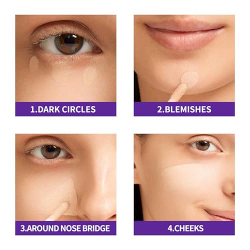 DIAONI Coverage Concealer, Diaoni High Coverage Concealer, Coverage Concealer Stick, Full Coverage Concealer, Concealer Stick Full Coverageultra Hydrating for All Skin Types (1#)
