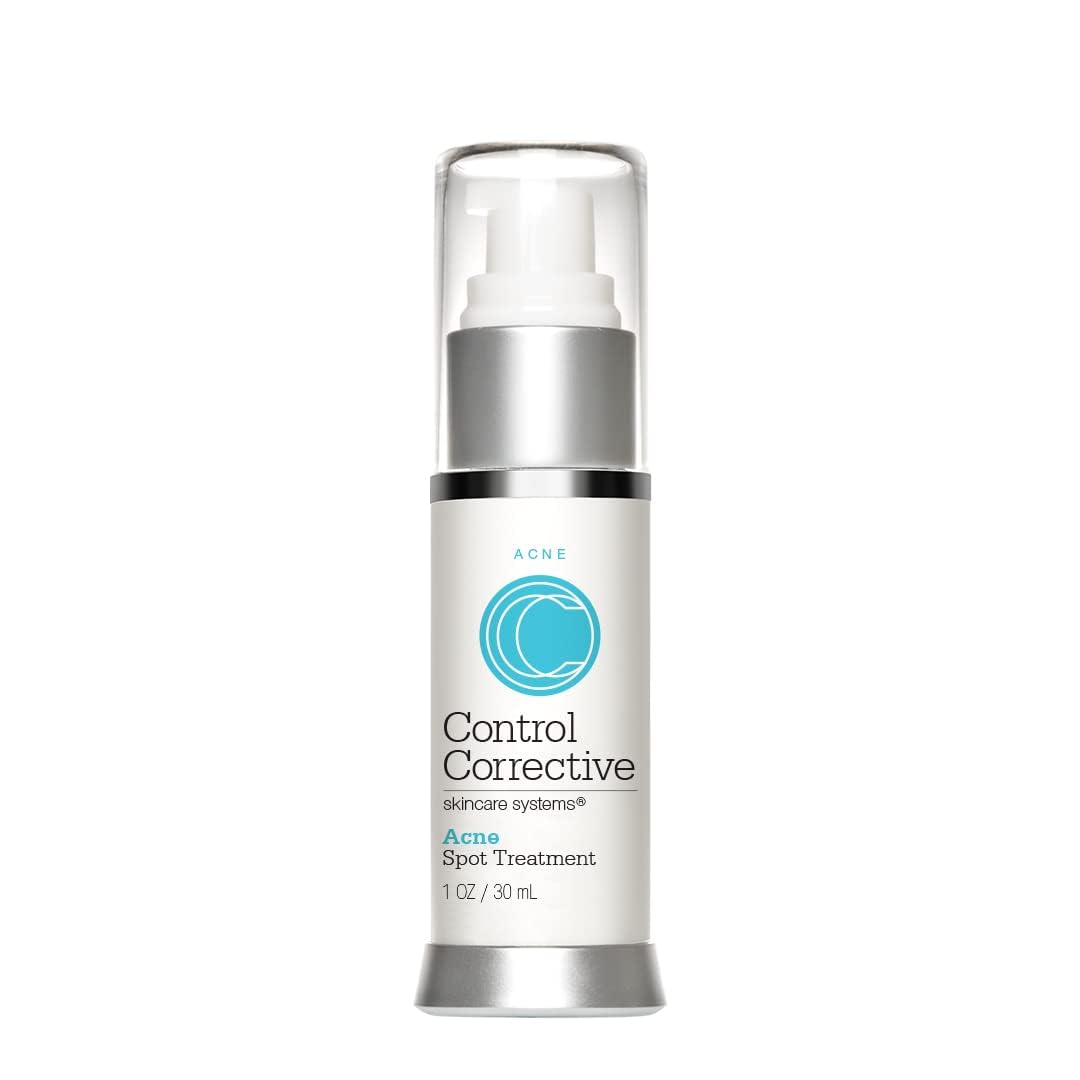CONTROL CORRECTIVE Acne Spot Treatment Gel – 2% Salicylic Acid Formula for Breakouts & Blemishes – With Witch Hazel, Aloe & Panthenol – 1 oz Clear Skin Serum