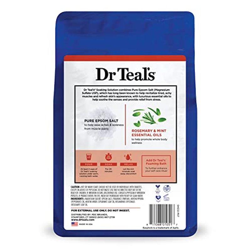 Dr Teal's Pure Epsom Salt Lavender, Eucalyptus & Wellness Trio, 3 Count - 9lbs Total
