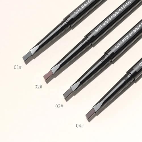 long lasting and waterproof Triangle eyebrow Pencil With Brush (Dark Brown)
