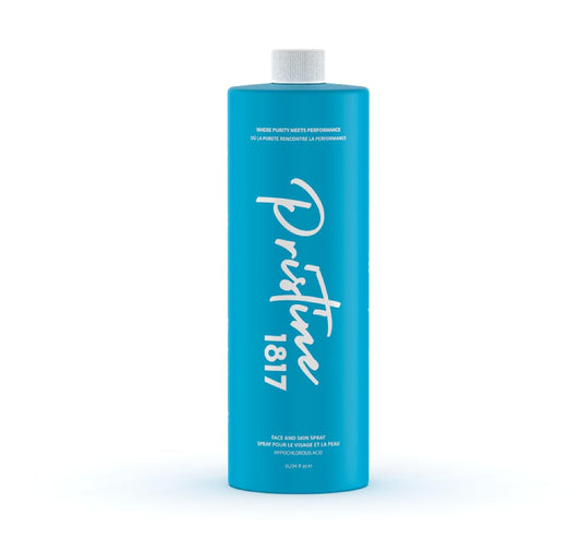 Pristine 1817 Hypochlorous Acid Spray 0.016% 1L (33.8 fl oz) - Gentle, Versatile Mist for Face & Body