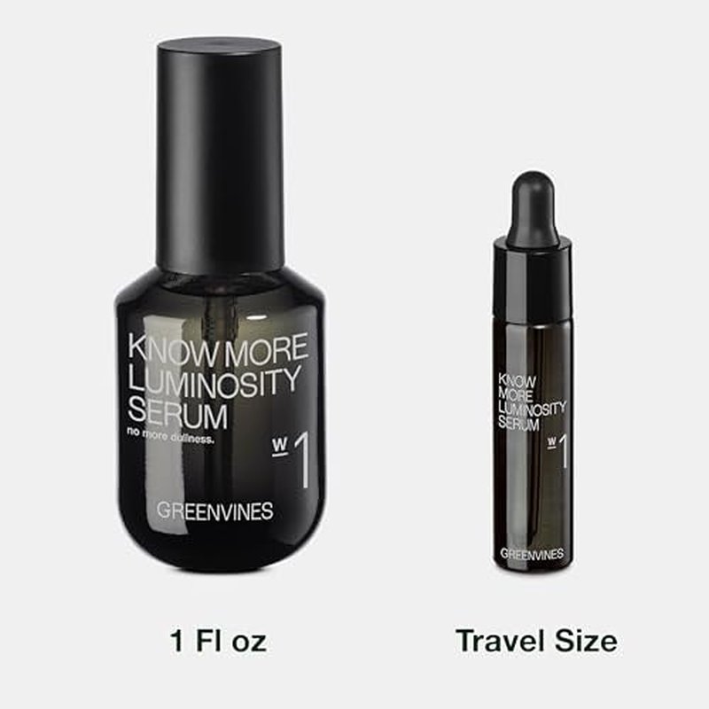 Greenvines Luminosity Hydrated & Anti-Aging Serum | Prevent Pre-mature Aging Sign for Smooth, Radiant Skin | Sensitive, Damaged Skin Work | 0.3 Fl oz