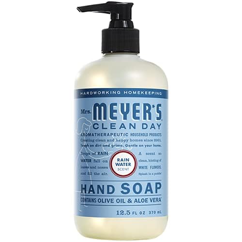 Mrs. Meyer's Liquid Hand Soap - Rainwater Scent | 33 oz Refill & 12.5 oz Bottle Set