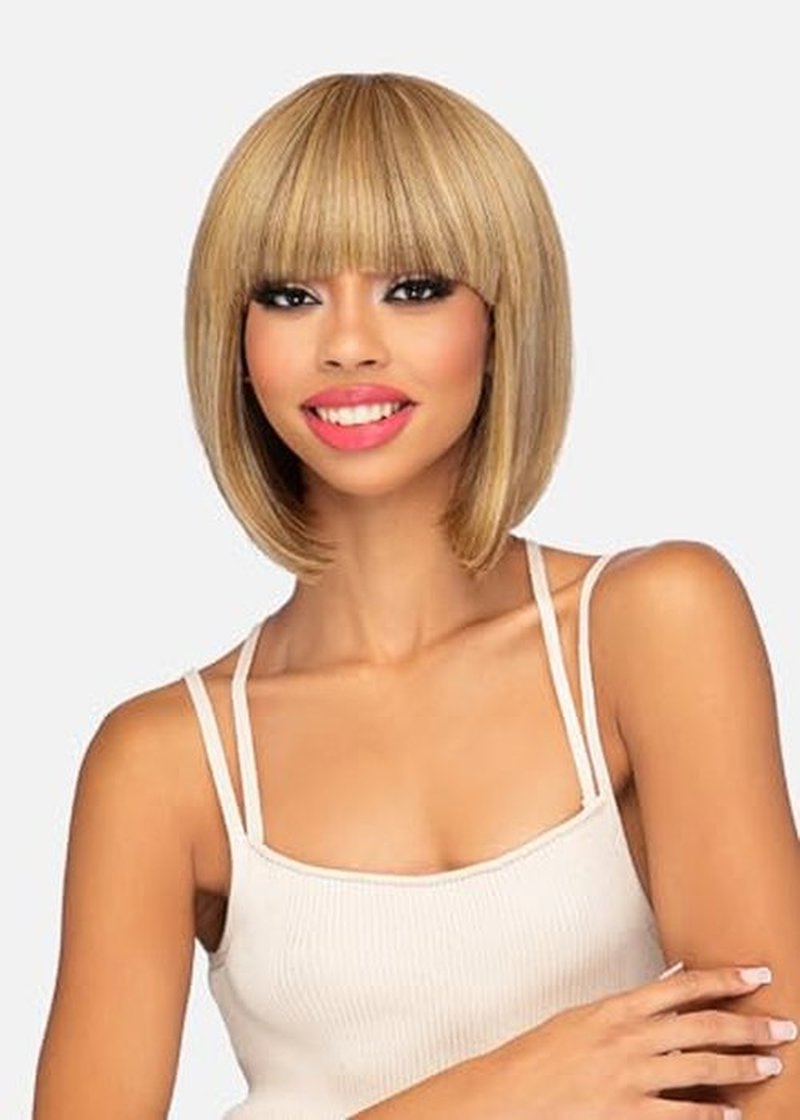 Amore Mio Hair Collection's AW-TWINKLE, Straight Bang Style EVERYDAY WIG, Color 51, Light Gray