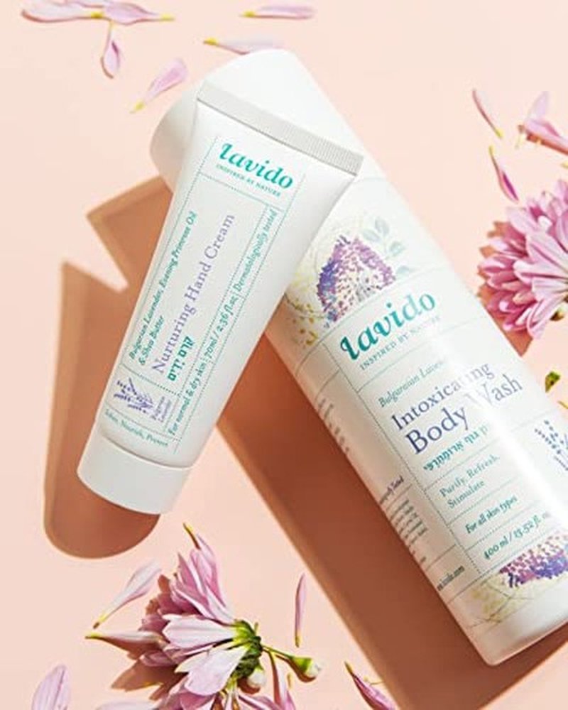 Lavido - Nurturing Hand Cream | Clean, Non-Toxic Skincare (Bulgarian Lavender + Evening Primrose Oil, 2.36 fl oz | 70 ml)