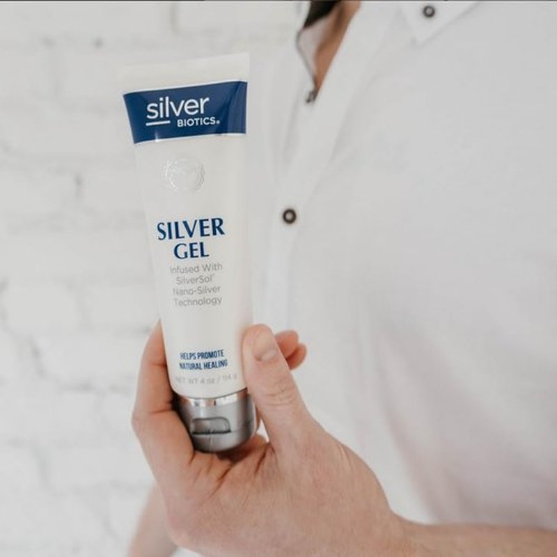 Silver Biotics Colloidal Nano SilverSol Ag₄O₄ 20 ppm Soothing & Nourishing Skin Gel | Versatile 4 Oz Gel for Skin Wellness and Comfort