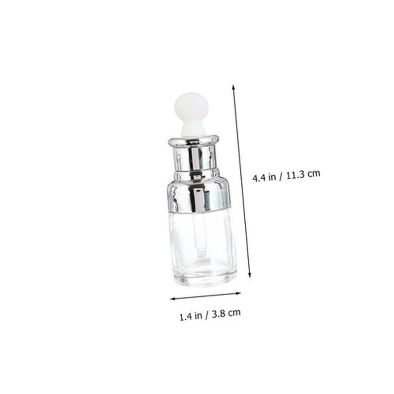 HONMEET 6pcs Essential Oil Bottle Fragrance Orifice Vial Eye Dropper Bottle Aroma Refillable Bottle Travel Perfume Tube Mini Dropper Bottles Mini Dropping Bottles Liquid Dispenser Aluminum