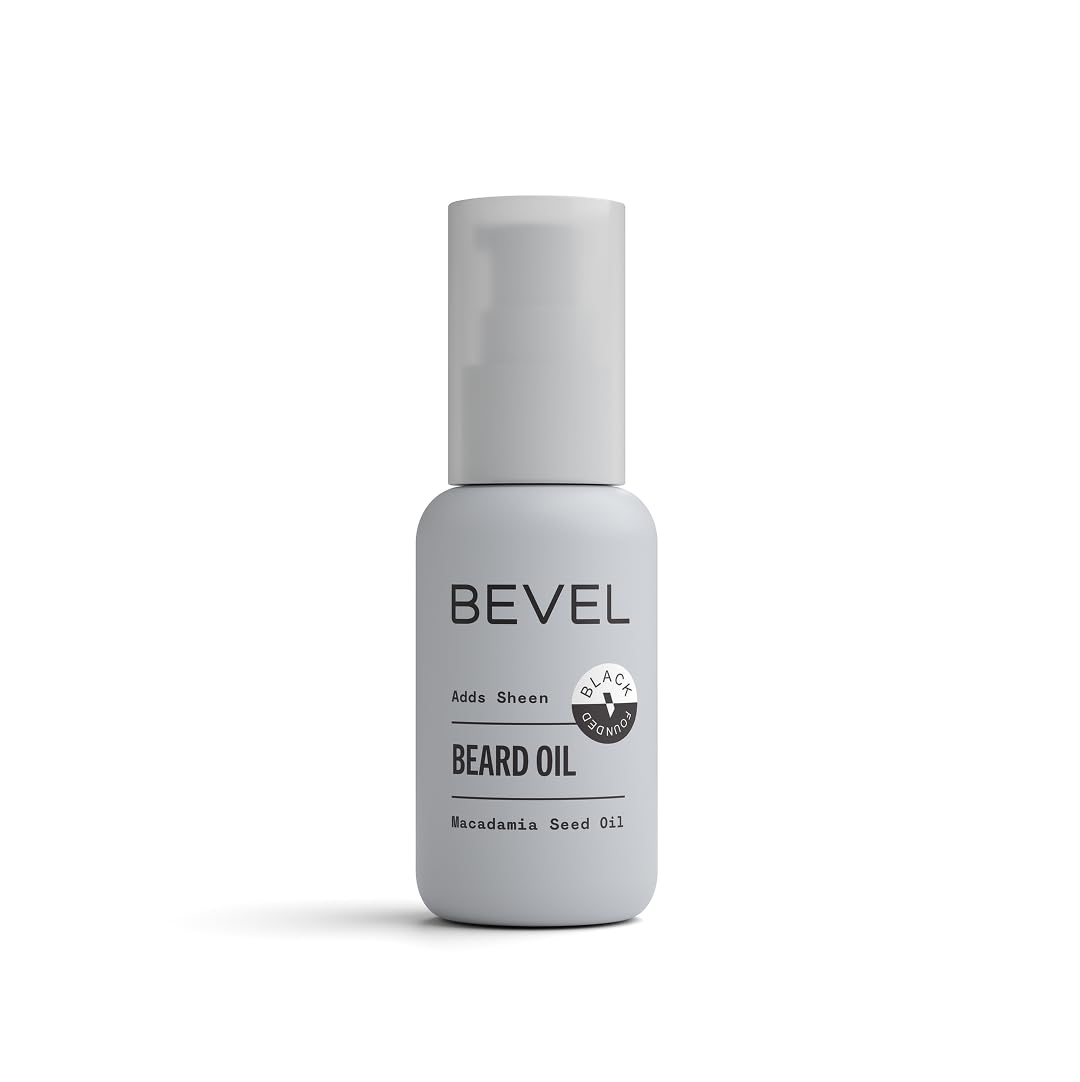 Bevel Beard Oil for Men - Moisturizing Beard Oil with Jojoba Oil and Argan Oil, Adds Shine and Helps Prevent Dryness, Frizz and Breakage, 1 Oz