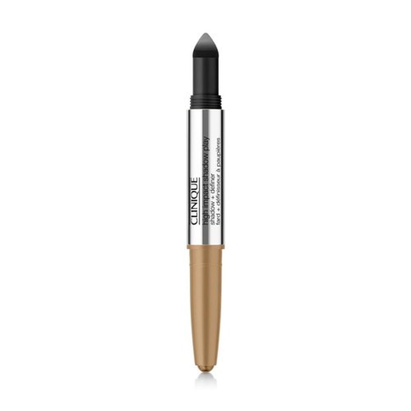 Clinique High Impact Shadow Play™ Shadow + Definer | Crease Proof, Water Resistant + Safe For Sensitive Eyes, Champagne And Caviar, 1 Count