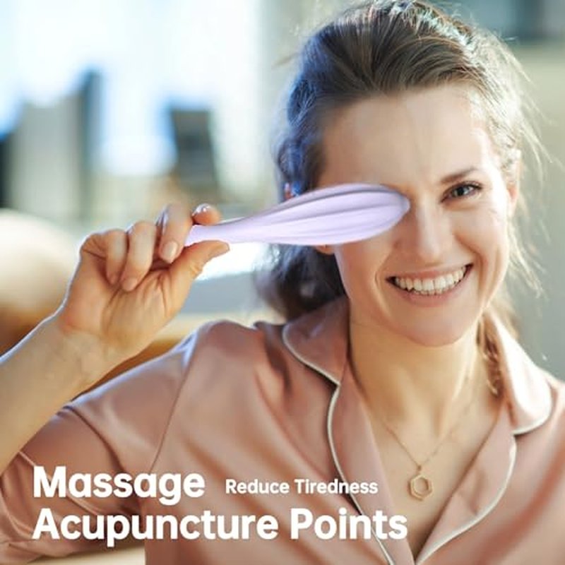 Silicone Facial Massage Roller, Face Massager Shapes Face Curves Improve Wrinkles, Body & Face Massager Skin Lifting Contouring Massage Tool Reduces Puffiness Promote Circulation for Women (Blue)