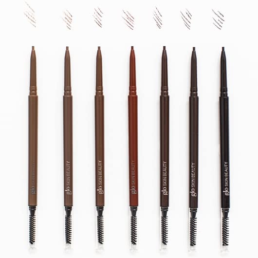 Glo Skin Beauty Precise Micro Browliner | Long-Lasting, Wax-Based Formula Glides On Skin and Shapes Your Brows, (Raven)