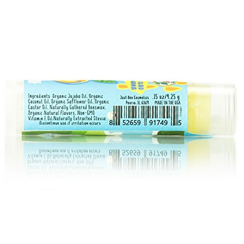 Lappy Lips Organic 100% Natural, Lip Balm Chap stick for Kids, Toddlers (6 flavors) - Organic Essential Oil - for Dry Chapped Lips to Restore and Heal and Make Kids Happy