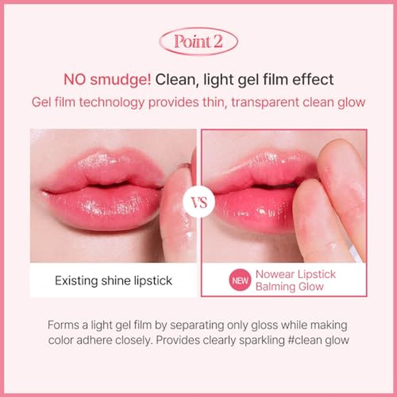 Espoir Lipstick Nowear Balming Glow #9 Persimmon 0.1oz | Lightweight Moisturizing Lip | Long-Lasting Vibrant Color | Non-Sticky Softness for Chapped Lip Balm | Vegan Cruelty-Free | Korean Lip Makeup