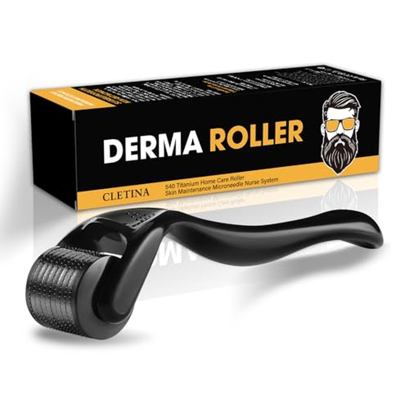 540 Titanium Derma Roller - Microneedle Micro Needle Roller For Men And Women Home Use 0.25mm - Microneedling Roller Dermaroller Skin Care Tool(#0.25#)