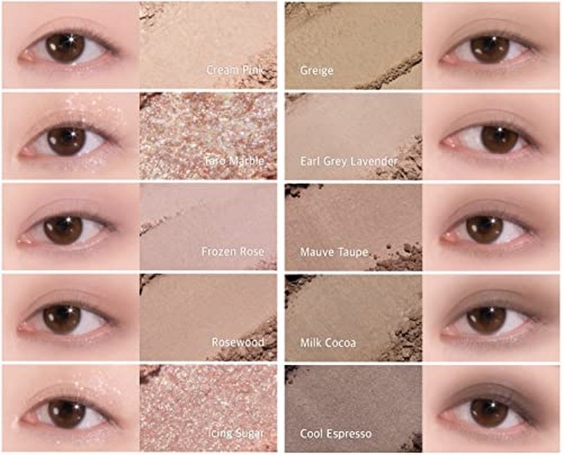 LILYBYRED Mood keyboard eyeshadow palette | Soft neutral ash color, Long-Wearing, glitter, Clear watercolor | Palette With Easy Color Matching For All | K-beauty (02#Ash Mauve)