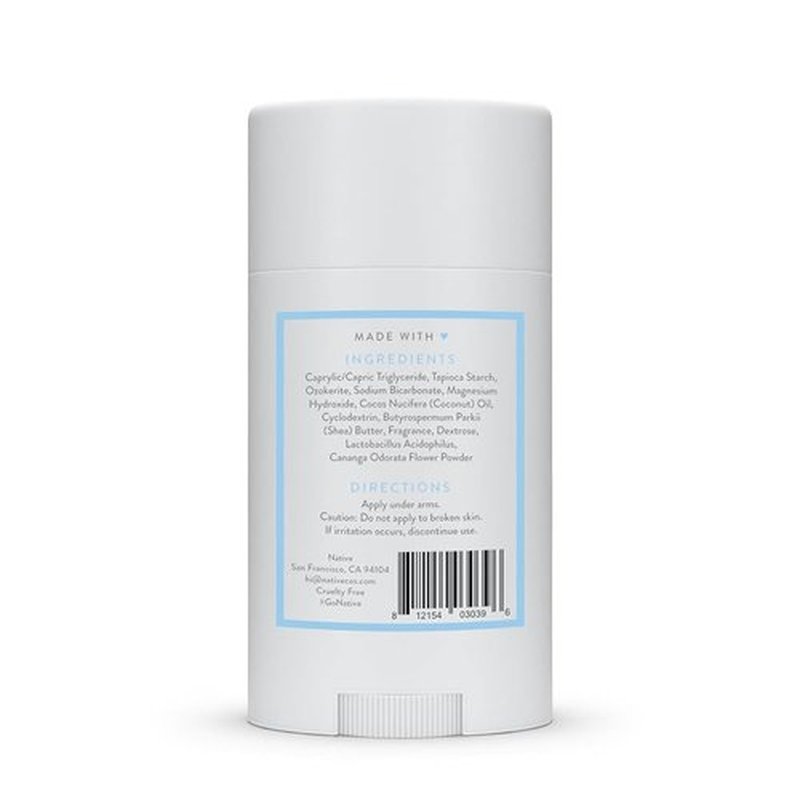 Native Deodorant | Natural Deodorant for Men, Aluminum Free with Baking Soda, Probiotics, Coconut Oil and Shea Butter | Powder & Cotton
