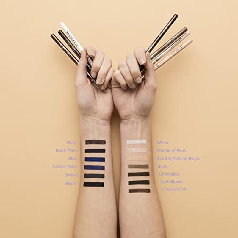 Marcelle Kohl Eyeliner, White, Eye Pencil, Long-Lasting, Waterproof, Intense Colour, Fragrance-Free, Hypoallergenic, Recognized by CDA, Cruelty-Free, 0.04 Oz.
