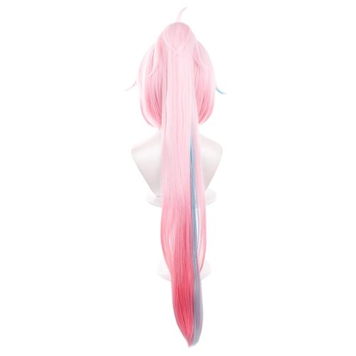 Gorgewg for Rappa Cosplay Wig HSR Long Pink Ponytail Roleplay Costume Wigs Synthetic Hair for Women