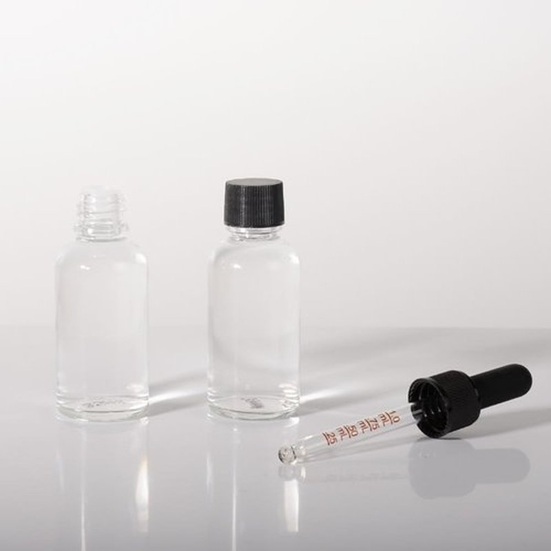 Stellacare 4 Pcs, 1 ounce Dropper Bottle Glass Bottles with Dropper Small Glass Bottles with Lids Oil Dropper Bottle Travel Containers