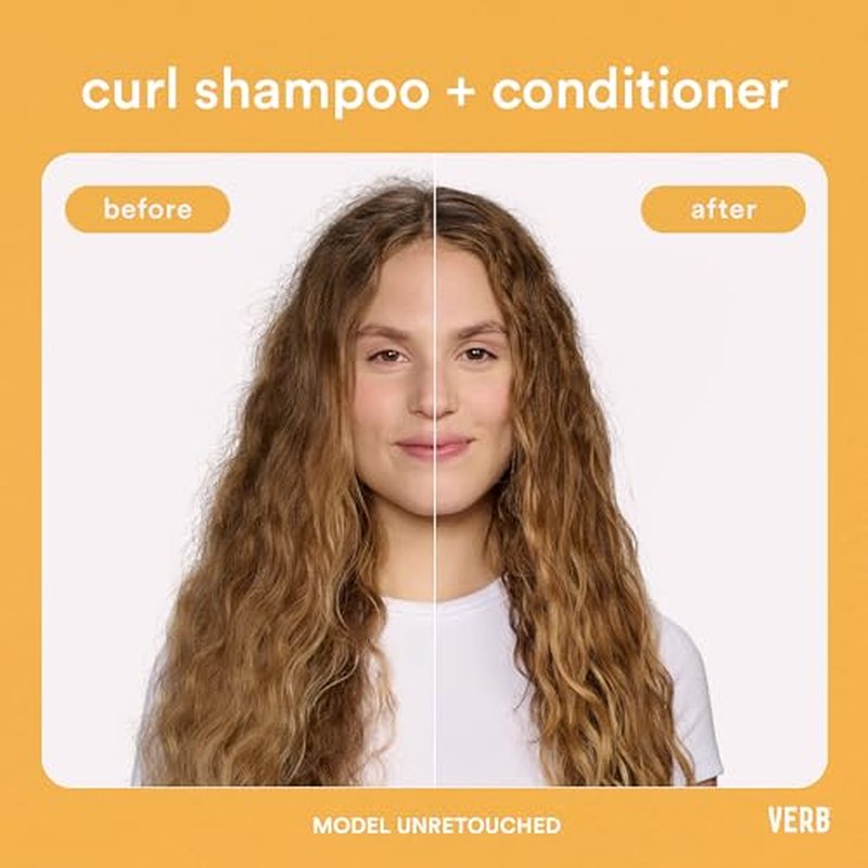 VERB Curl Shampoo - Mild, Cleanse and Smooth - Vegan Curl Defining Shampoo for Frizzy Hair- Intensive Hydration Curly Hair Shampoo, 32 fl oz