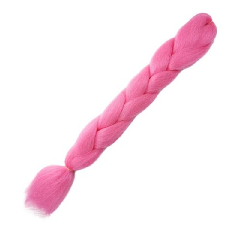 Glowing in Darkness Braiding Hair 400g Braiding Hair Jumbo Box Braids Hair Extensions Shining Jumbo Braids Hair Fluorescent Light in Darkness (Pink)