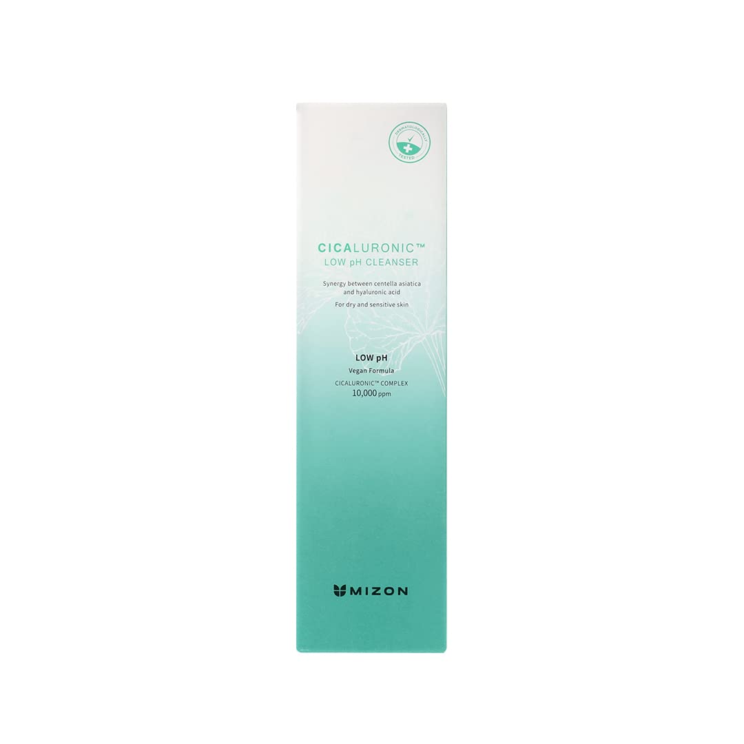 MIZON Cicaluronic Low pH Cleanser with Centella Asiatica Hyaluronic Acid BHA Sebum Care Blemish Care Dead Skin Cell Removal Korean Skincare (120ml/4.05fl oz)