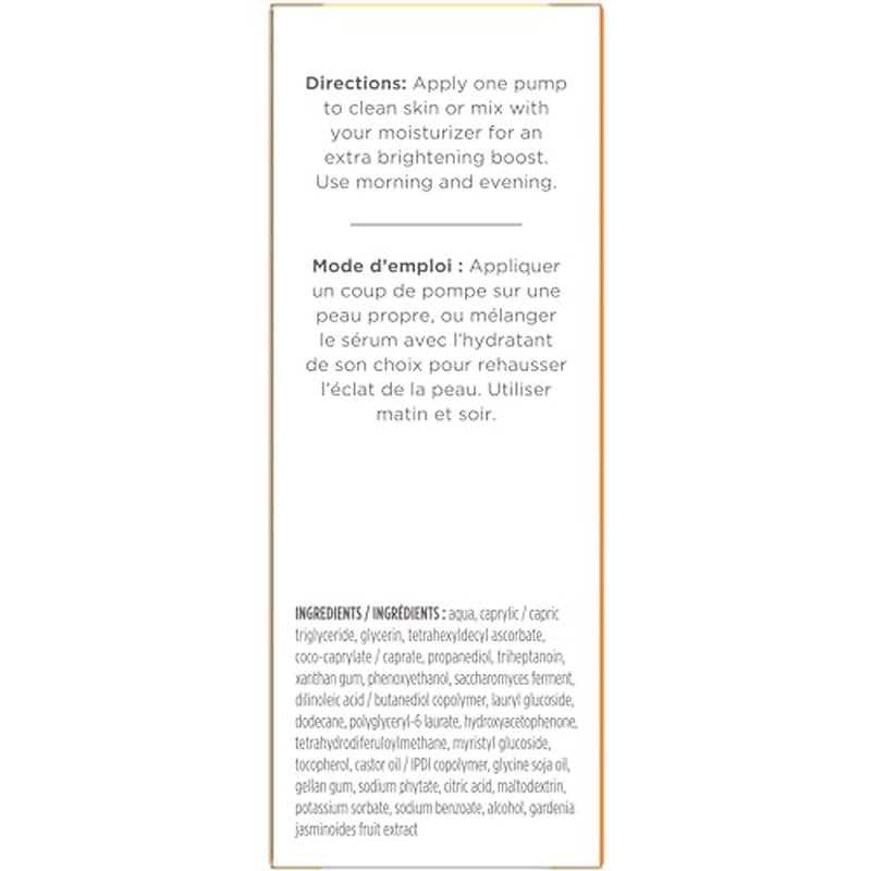 Burt's Bees Stocking Stuffers, Vitamin C Turmeric Face Serum, Brightens Skin & Visibly Reduces Dark Spots, Fine Lines & Wrinkles, Naturally Hydrating, Lightweight - Brightening Booster (1 oz)