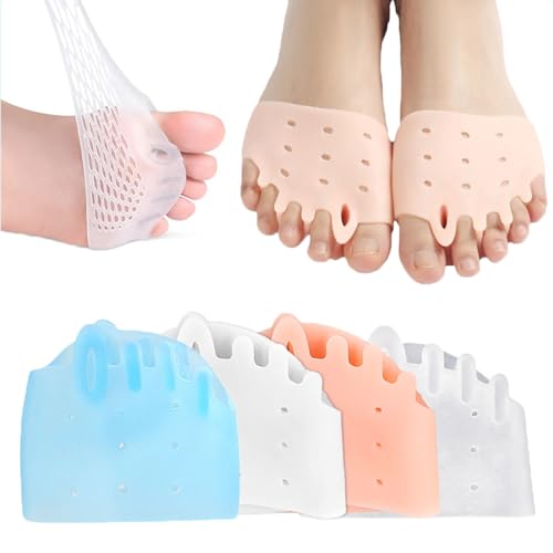 Hyggear Silicone Toe Separator, Hyggear Toe Separators, Hyggear Toe Spacers, 4 Pairs, Ball of Foot Cushions, Breathable & Soft, For Men & Women (4 Pairs)