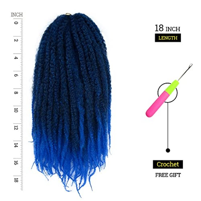KGBFASS 24inch Blonde Marley Braiding Hair Long Kinky Curly Marley Twist Braiding Hair for Faux Locs Box Braids Crochet Hair Extension Black Women 3Pcs(613#)