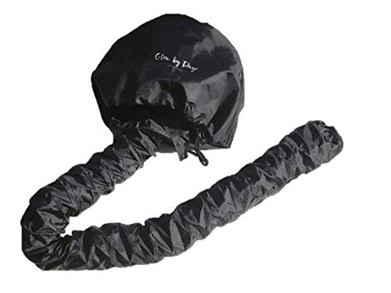 Glow by Daye Bonnet Hood Hair Dryer Attachment, At Home Hair Dryer Hood for Hand Held Hair Dryer, Extra-Large, Black