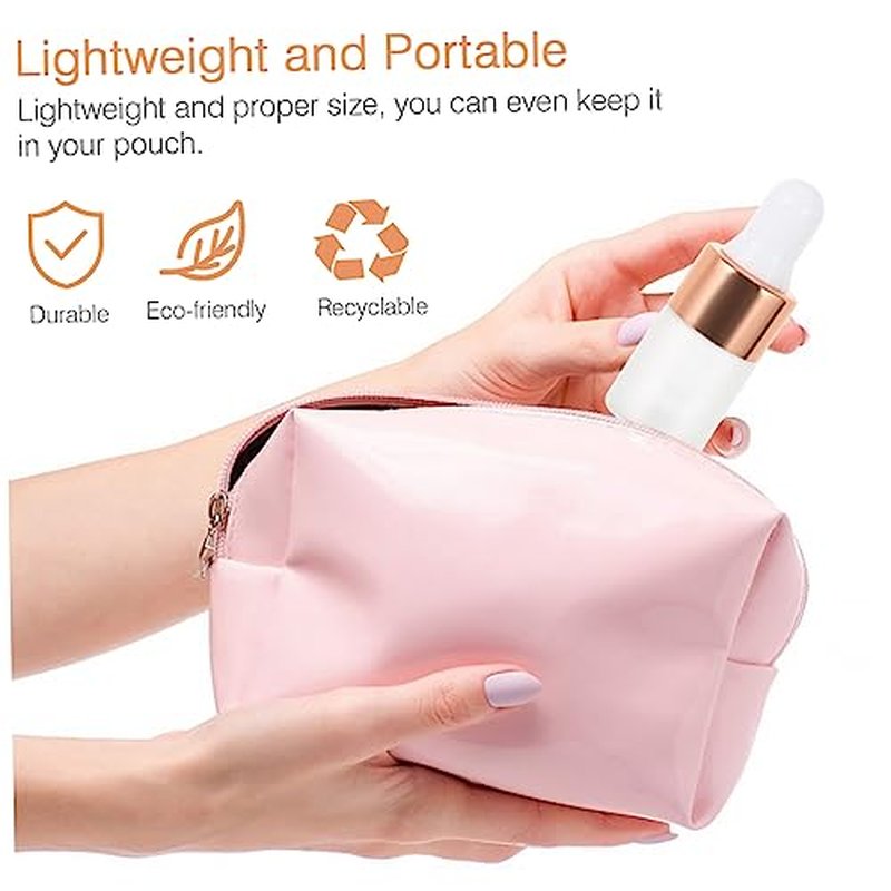 WOONEKY 10pcs Dropper Bottle Frosted Travel Perfume Bottle Portable Liquid Dispenser Bottle Makeup Containers Travel Makeup Container Travel Toiletry Containers Golden Glass Bottle Body