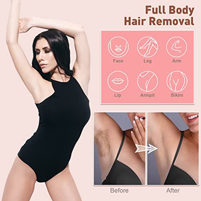 Waxing kit for women - Yovanpur Mini Wax Pot Wax Warmer for Hair Removal, Portable Hard Wax Kit with 14oz Hard Wax Beads, Small Wax Kit for Face Eyebrow Lip Small Body Area Hair Removal at Home