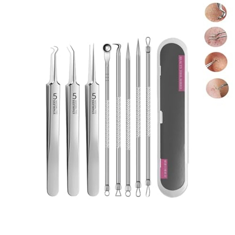 Usiveinborn Blackhead Remover, Usiveinborn Tweezers, Usiveinborn Blackhead Remover, Professional Facial Blackhead Remover Tweezers