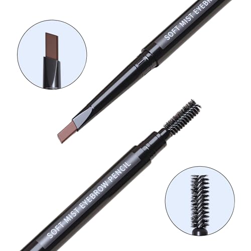 long lasting and waterproof Triangle eyebrow Pencil With Brush (Dark Brown)