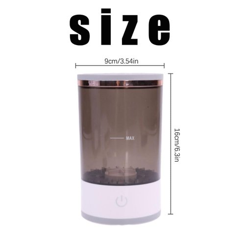 The Cozy Luna Brush Cleaner, Beauty Swirl Cosmetic Brush Cleaner, Beauty Swirl Electric Makeup Brush Cleaner (Transparent)