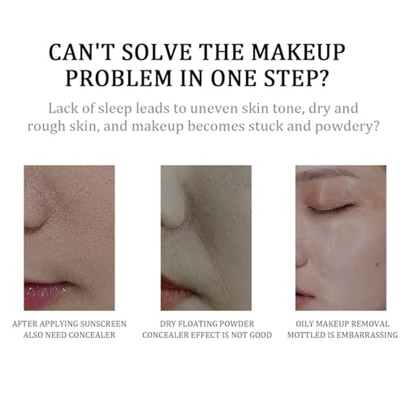 Match Cosmetics Foundation 4 In 1 - Hydrating Medium Concealer with SPF 50+ Inspired, Longwearing & Waterproof, Hydrating Color Changing Foundation Light Spectrum (Natural Color, 1)