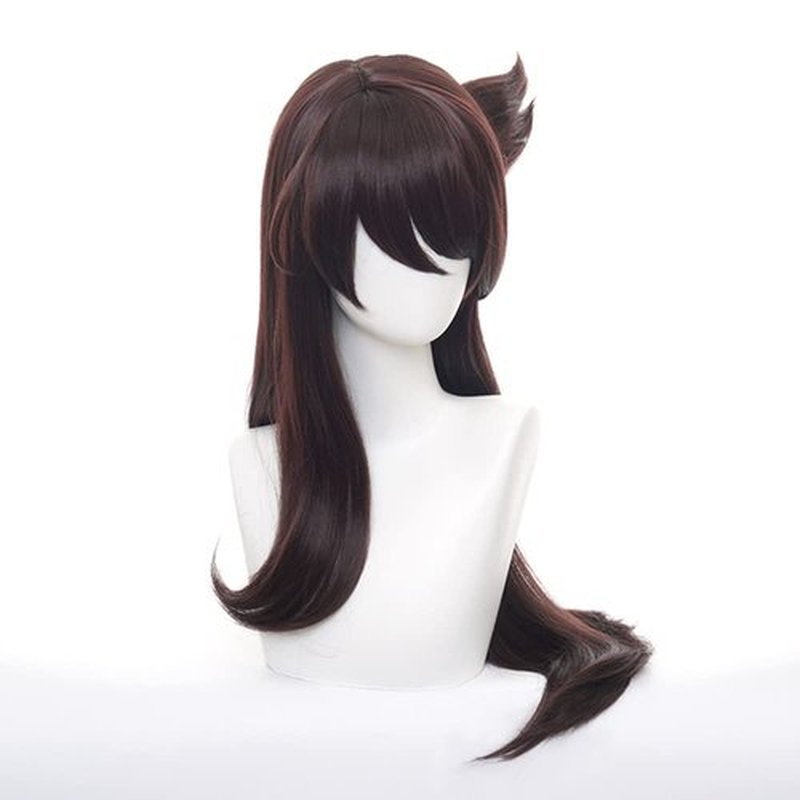 Mystylecos Genshin Impact Beidou Cosplay Wig Women Long Brown Synthetic Party Wig