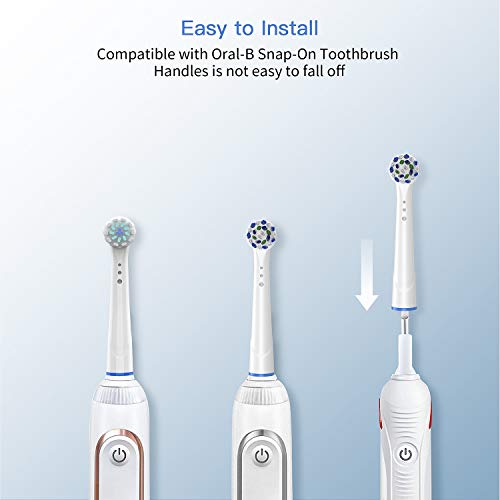 Replacement Toothbrush Heads for Oral B Braun, 4 Pack Professional Electric Toothbrush Heads, Precision Clean Brush Heads Refill Compatible with Oral-B 7000/Pro 1000/9600/5000/3000/8000 (4pack)