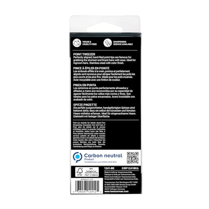 Tweezerman Point Tweezer - Model No. 24-BR, Midnight Sky, 1 Count