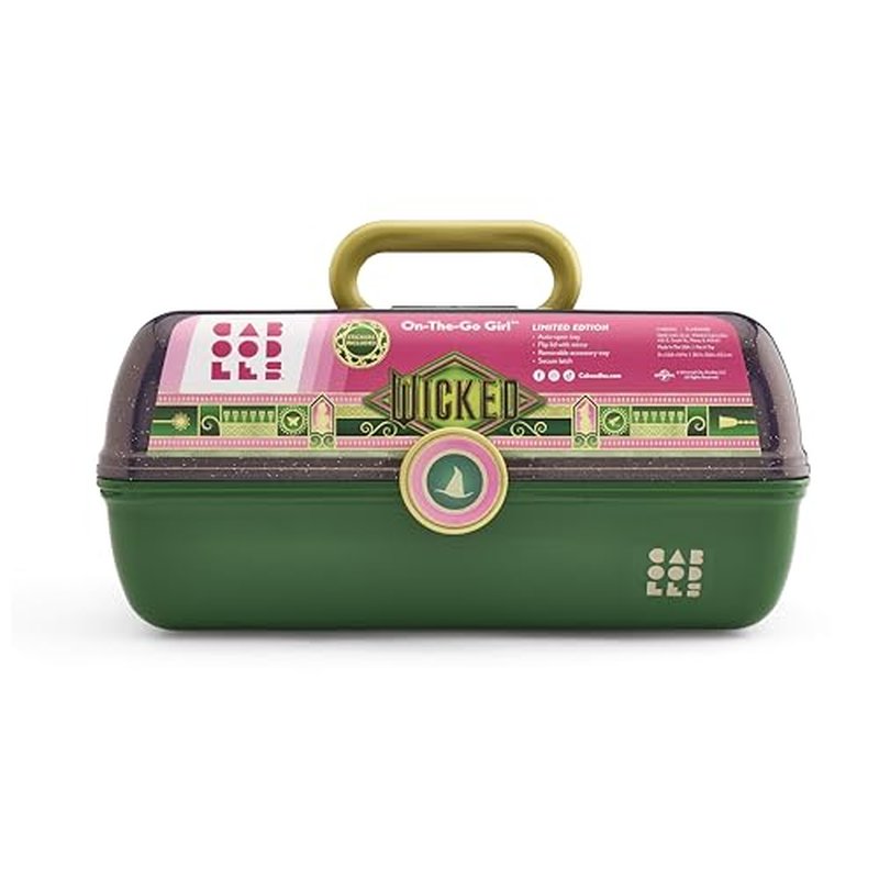 Caboodles Women's Care Pack + Lil Bit Set Cosmetic Case, Wicked-Pink & Green