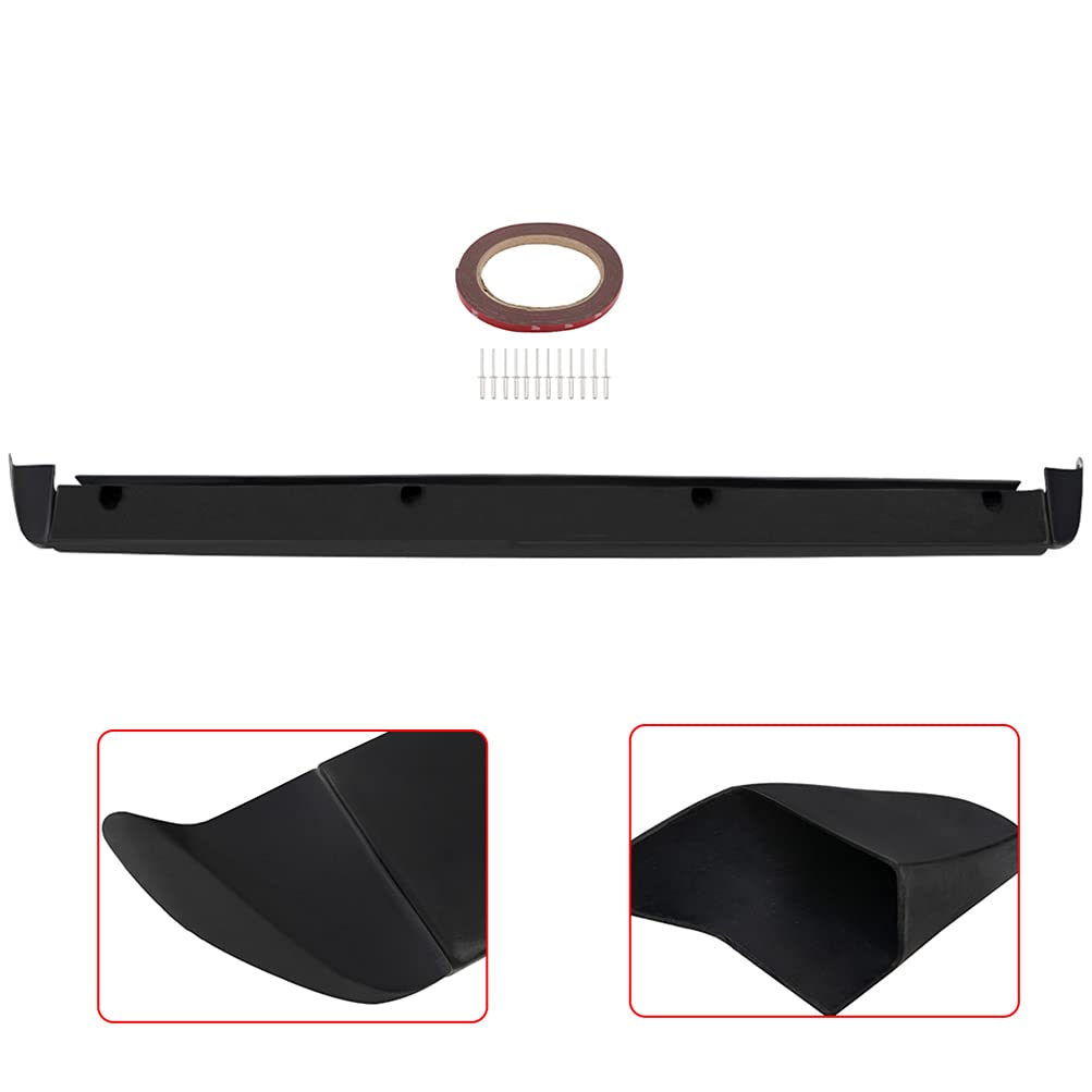 SCITOO Matte Black PU Rear Tailgate Cover Protector Wing Spoiler Lip Replacement fit for 1999-2006 for Chevy Silverado Sierra