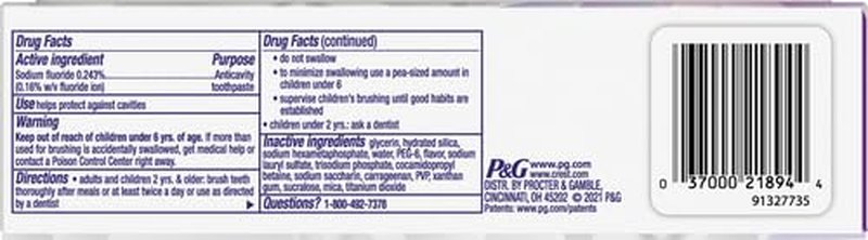 Crest 3D White Brilliance Toothpaste, Vibrant Peppermint, 3.9 Oz (Pack of 3)