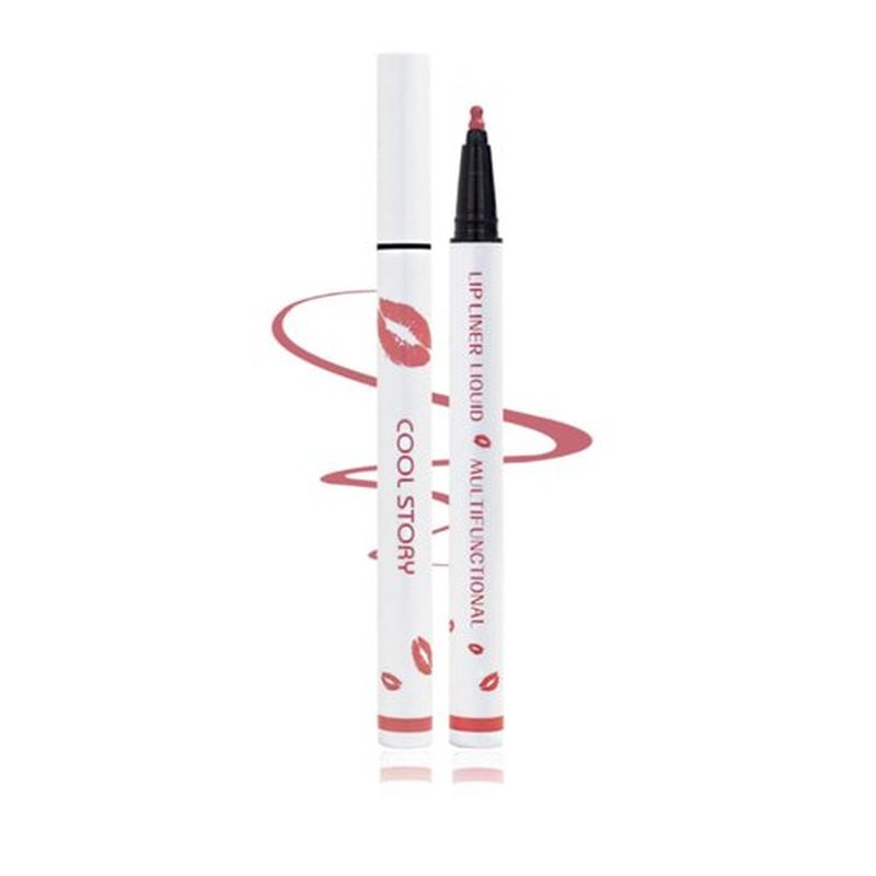 Trmonol Cool Story Longwear Liquid Lip Liner, Cool Story Lip Liner Liquid, Cool Story Lip Liner Stain, Liquid Lip Liner Pen, 2-in-1 Waterproof Lipstick Lip Liner, Matte Liquid Lipstick (Style 7, 1)