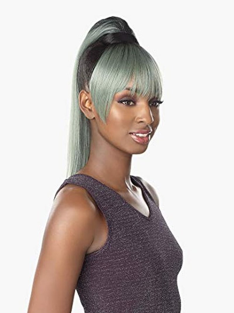 Sensationnel Synthetic Hair DrawString Ponytail Instant Pony And Bang Cami 24" (2)