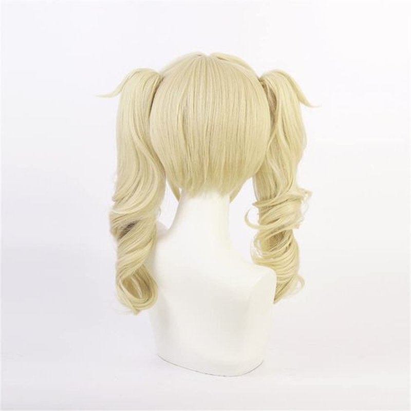 Mystylecos Barbara Cosplay Curly Wig with Ponytails Gold Costume Party Wig