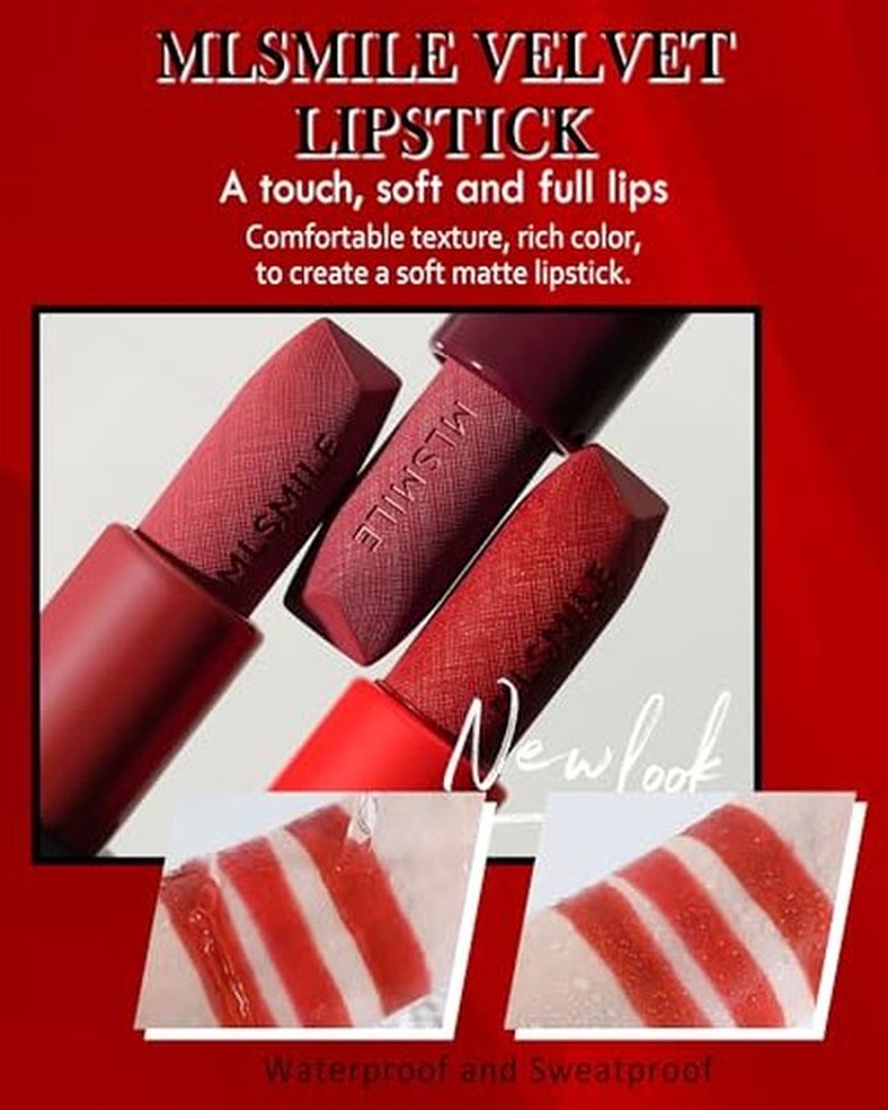 Matte Lipstick Rose Pink, Nude Matte Lipstick Long-Lasting Lip Makeup Waterproof Smudge Proof for Women,Silky Velvet Moisturizing Lip Stick High Impact Lip Color Lip Gloss Balm Gift for Girls-01