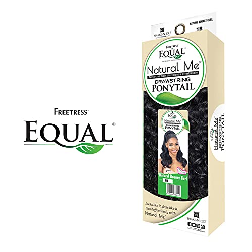 FreeTress Equal Wig Drawstring Ponytail Natural Me Natural Bouncy Curl (2)