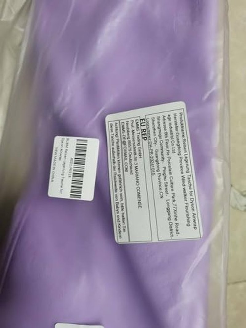 BUBM Travel Storage Bag Compatible with Dyson Airwrap Styler, Shark Flexstyle Air Styling & Drying System, Portable Carrying Case Organizer for Airwrap Styler and Attachments,Purple