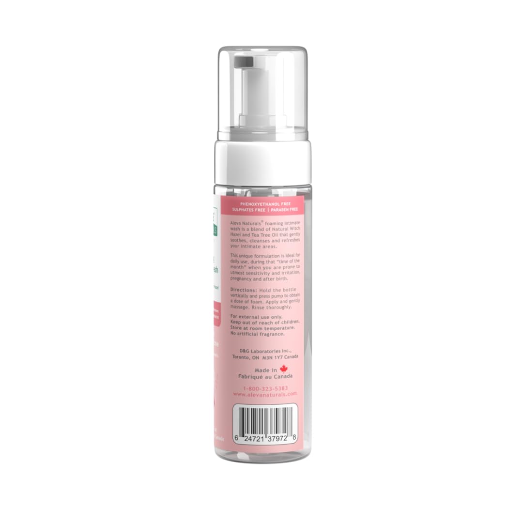 Foaming Feminine Wash |For Intimate Areas |Self-Foaming Pump |pH Balanced |Cleanses and Refreshes |Made with Natural and Organic Ingredients |Dermatologist & Gynecologist Tested |(6.7 fl.oz / 200ml)